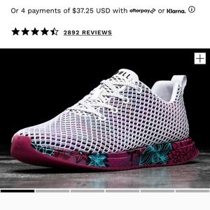 WHITE SUCCULENT MESH RUNNER